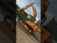 SANY135 Excavadora de rastreo usada 0,6m3 13500Kg Peso para excavación eficiente