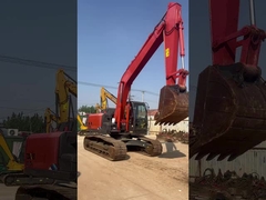 HITACHI ZX195 Excavadora de rastreador usada 18900kg Operación estable con 0.91m3 de cubo